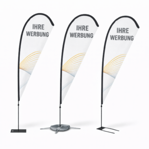 Beachflag Tropfenform